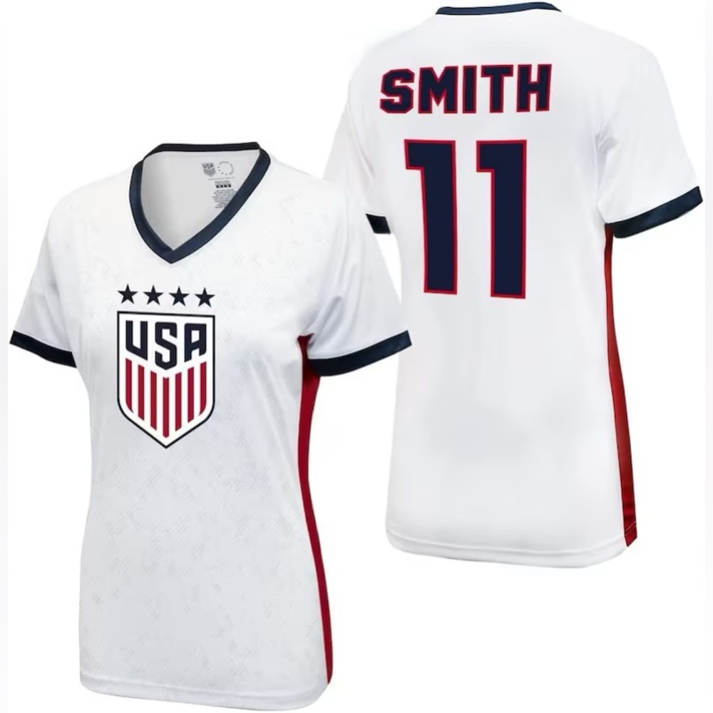 Team USA Ladies Soccer Jersey USWNT 4 STARS Game Shirt Women - Sophia Smith 11